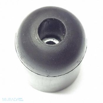 GRAINGER APPROVED Bumper 1 in Black Rubber PK5, 16XU85