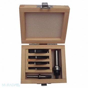 GRAINGER APPROVED Router Bit Set 6 Pc Carbide Tipped, 16Y601