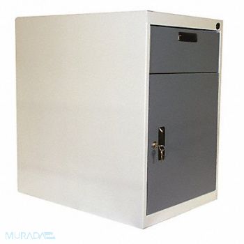 PRO-LINE Cabinet Pedestal 26Wx26Dx26H White/Blue, 16Y932