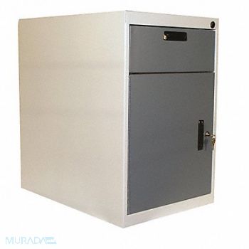 PRO-LINE Cabinet Pedestal 26Wx26Dx26H White/Blue, 16Y933