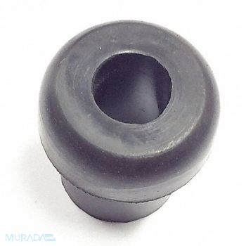 GRAINGER APPROVED Bumper 3/4 in Black Rubber PK25, 16YF53