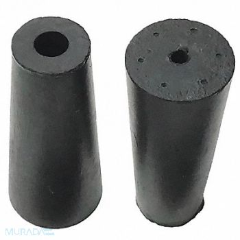 GRAINGER APPROVED Bumper 1 in Black Rubber, 16YH27