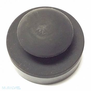 GRAINGER APPROVED Bumper 1 in Black Rubber PK10, 16YH29