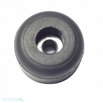 GRAINGER APPROVED Bumper 5/8 in Black Rubber PK25, 16YP43