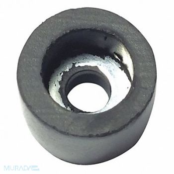 GRAINGER APPROVED Bumper 9/16 in Black Rubber PK25, 16YW62