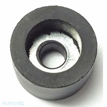 GRAINGER APPROVED Bumper 9/16 in Black Rubber PK25, 16YW63