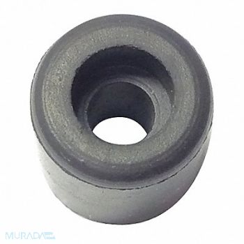 GRAINGER APPROVED Bumper 1/2 in Black Rubber PK25, 16ZD30