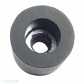 GRAINGER APPROVED Bumper 13/16 in Black Rubber PK10, 16ZD39