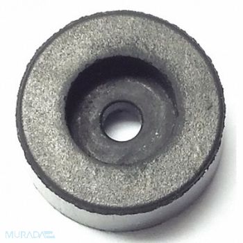 GRAINGER APPROVED Bumper 1/2 in Black Rubber PK50, 16ZD40