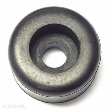 GRAINGER APPROVED Bumper 1 in Black Rubber PK10, 16ZD53