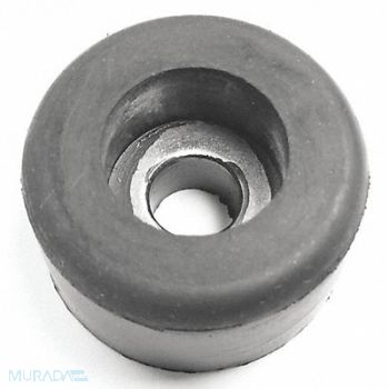 GRAINGER APPROVED Bumper 1 in Black Rubber PK10, 16ZD54