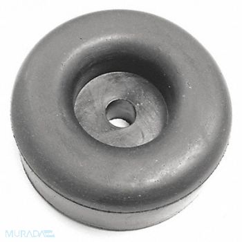 GRAINGER APPROVED Bumper 2-1/2 in Black Rubber PK5, 16ZD57