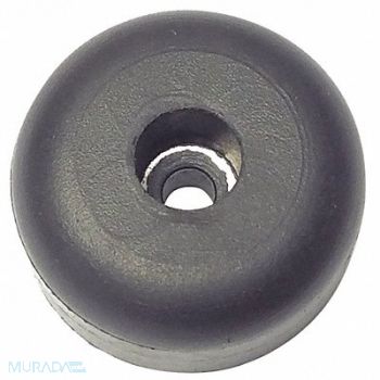 GRAINGER APPROVED Bumper 1 in Black Rubber PK10, 16ZD60