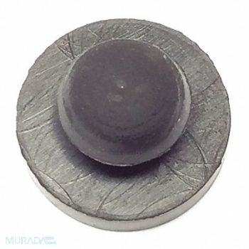 GRAINGER APPROVED Bumper 9/16 in Black Rubber PK100, 16ZD66