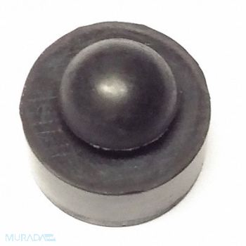 GRAINGER APPROVED Bumper 1/2 in Black Rubber PK100, 16ZD67