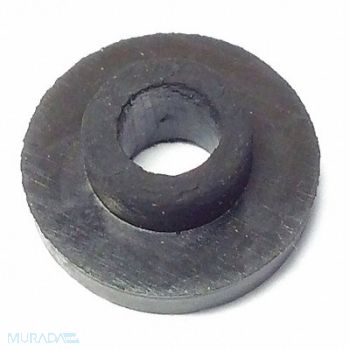 GRAINGER APPROVED Step Bushing 1/2 Dia Black Rubber PK50, 16ZD70