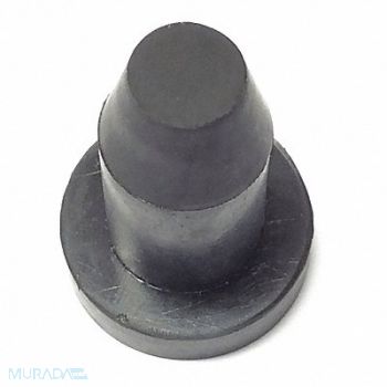 GRAINGER APPROVED Bumper 1 in Black Rubber PK25, 16ZD73