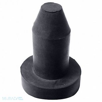 GRAINGER APPROVED Bumper 7/8 in Black Rubber PK25, 16ZD74