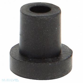 GRAINGER APPROVED Bumper 3/8 in Black Rubber PK50, 16ZD78