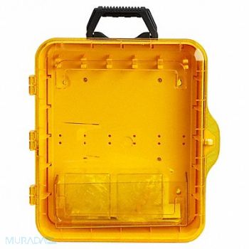 BRADY Lockout Station Black/Yellow PP 6 Hooks, 806U81