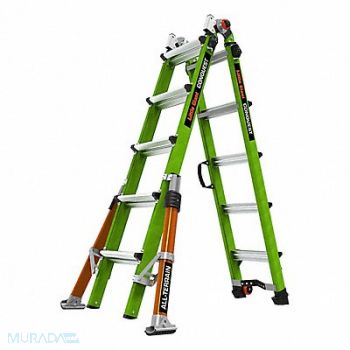 LITTLE GIANT Fiberglass Articulated Ladder, 803J05