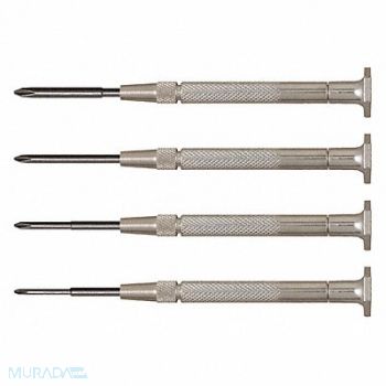 MOODY TOOL Phil. Driver Set Steel Handles 4Pc, 172A63