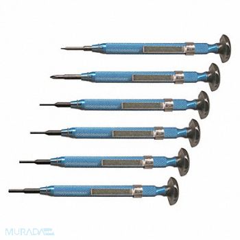 MOODY TOOL Slot/Phil/Screw Extrctr Driver Set 6Pc, 172C44