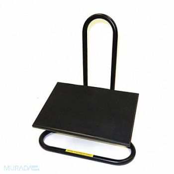 SHOPSOL Footrest Black 12 Depth Steel 18 W, 172J47