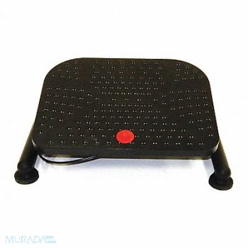 SHOPSOL Footrest Black 21 Depth Steel 15 W, 172J48
