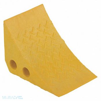 VESTIL Recycled Yellow Plastic Wheel Chock, 172Y41