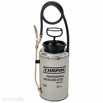 CHAPIN Handheld Sprayer 2 gal Stainless Steel, 6Z169