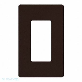 LUTRON Wallplate 1-Gang Decora Brown, 174P97