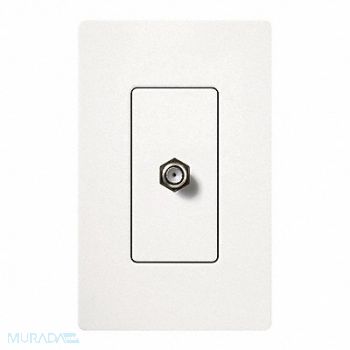 LUTRON Cable Jack Single White, 174T63