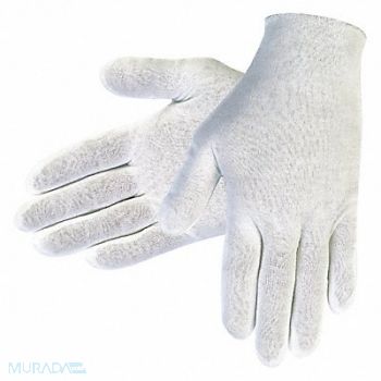 MCR SAFETY Inspection Gloves L White PK12, 177XK7