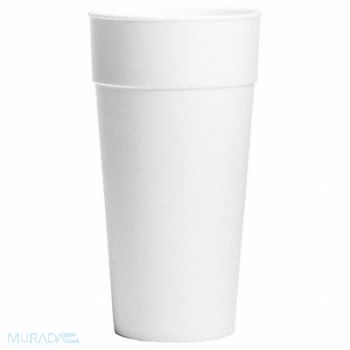 GRAINGER APPROVED Disposable Hot/Cold Cup 24oz White PK300, 6GEC4
