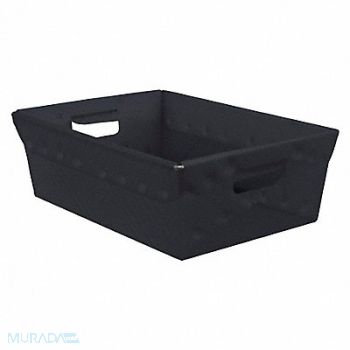 DIVERSI-PLAST Nesting Ctr Blk Solid Corrug HDPE PK5, 49EX10