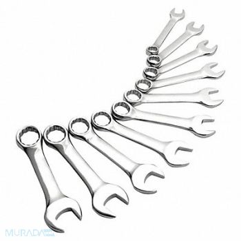 SUNEX TOOLS Master Stubby Combo Wrench Set 10 pcs., 182K44