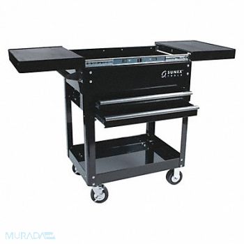 SUNEX TOOLS Compact Slide Top Utility Cart Black, 182L73