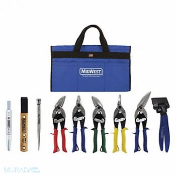 MIDWEST Premium Roofing/Siding Tool Kit 9 pcs., 182N31