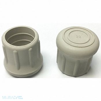 GRAINGER APPROVED Protective Leg Tip SlipOn Rd 1-7/32 PK10, 18AE11