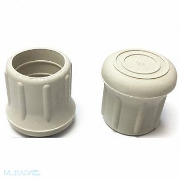 GRAINGER APPROVED Protective Leg Tip SlipOn Rd 1-7/32 PK10, 18AE12