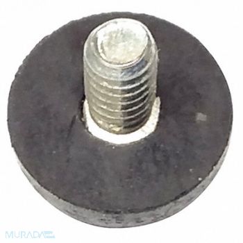 GRAINGER APPROVED Bumper 7/16 in Black Rubber PK25, 18AH23