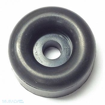 GRAINGER APPROVED Bumper 7/8 in Black Rubber PK10, 18AH24