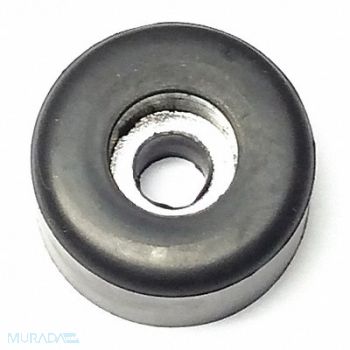 GRAINGER APPROVED Bumper 23/32 in Black Rubber PK10, 18AJ31