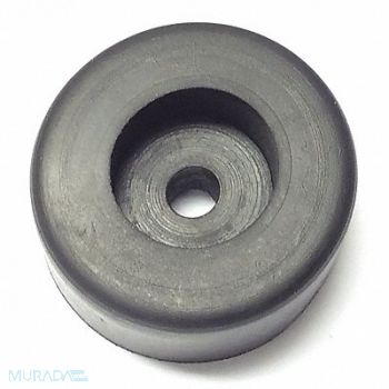 GRAINGER APPROVED Bumper 1-1/2 in Black Rubber PK5, 18AL57