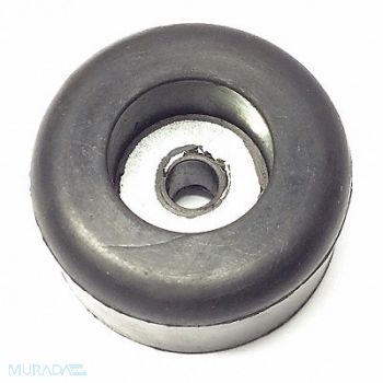 GRAINGER APPROVED Bumper 1in. Black SBR Rubber PK5, 18AL58