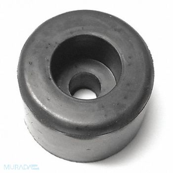 GRAINGER APPROVED Bumper 25/32 in Black Rubber PK10, 18AR59