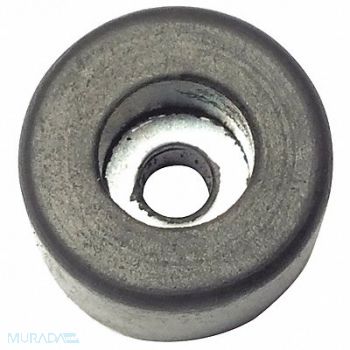 GRAINGER APPROVED Bumper 25/32 in Black Rubber PK10, 18AR60