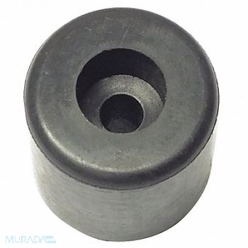 GRAINGER APPROVED Bumper 51/64 in Black Rubber PK10, 18AR90