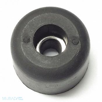 GRAINGER APPROVED Bumper 7/8 Black Rubber PK10, 18AU26